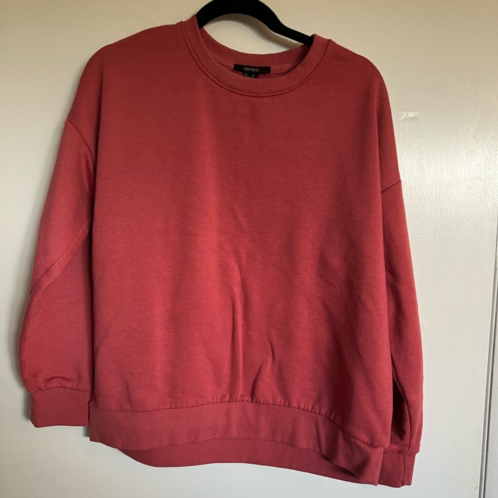 pink sweatshirt